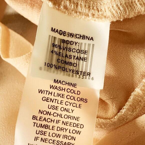 Vince Camuto Sheer Flowy Blouse Women's Scoop Neck Sleeveless Comfy Peach‎ XS - Picture 4 of 5